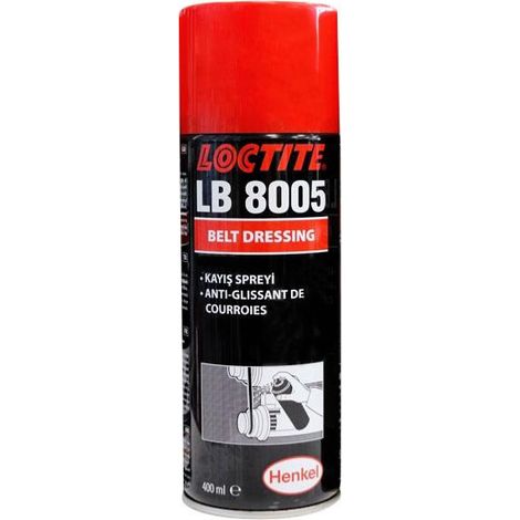 Loctite – Anti-glissant adhérent pour courroies 400 ml – Améliore la transmission – Empêche le patinage – Compatible tous types de courroies