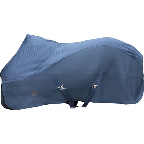 115 cm, blu: Coperta antimosche per cavalli modello Comfort Premium in materiale tecnico 3D mesh