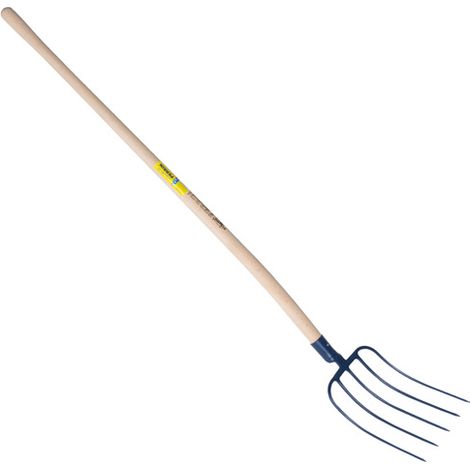 OUTILS PERRIN Fourche fumier à douille 5 dents 29 cm manche pomme