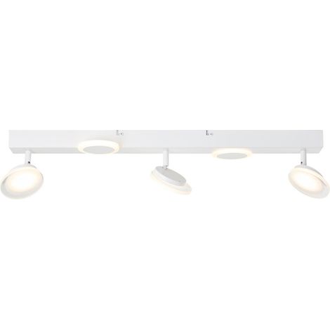 BRILLIANT Lampe, Meriza LED Spotbalken 3flg weiß, 3x LED integriert, 7.3W LED integriert, (933lm, 3000K), Köpfe schwenkbar (1/5)