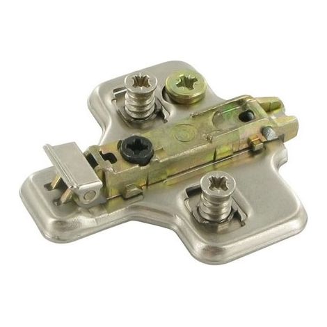 Embase acier cruciforme réglable 3d - Epaisseur : 0 mm - Fixation : A visser - SALICE (1/4)