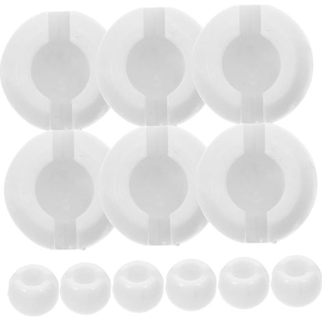 Butée de Chaîne pour Stores Verticaux, Lot de 12, Plastique Blanc (1/5)