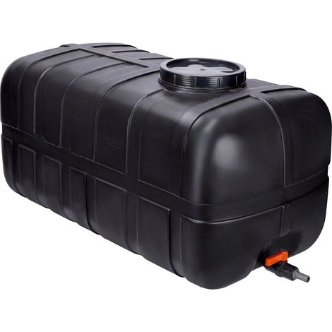 Garronda Réservoir d’Eau 280 Litres avec Couvercle – Grand Récupérateur d’Eau de Pluie pour Usage Domestique et Professionnel GD-0098 (Noir) (1/5)