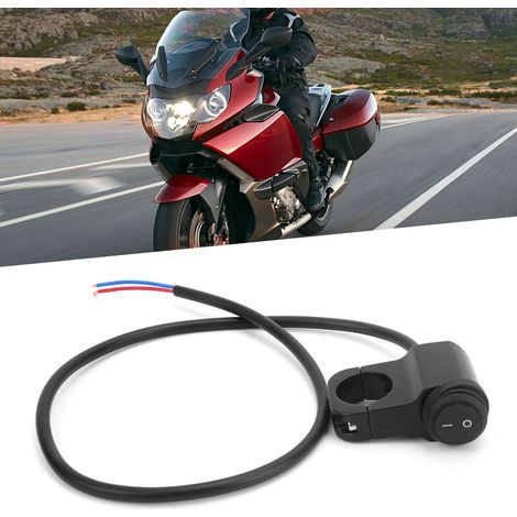 Interrupteur marche/arrêt pour guidon de moto compatible avec les guidons de 22 mm (1/5)