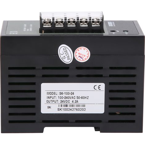 Alimentation à découpage pour rails, interrupteur réglable DIN de qualité industrielle SK-100-24, 100-240 V CA (1/5)