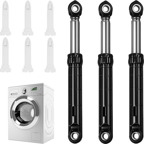 Kit of 3 Shock Absorbers, Drum Vibration Reduction, Shock Absorbers and 6 Pins for 383EER3001F, 383EER3001H, 383EER3001J Washing Machine (1/5)