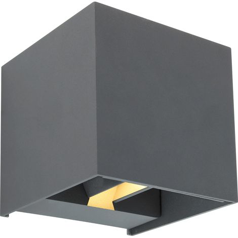 GLOBO Lampada Da Esterno Alluminio Pressofuso Antracite, 2 x Led