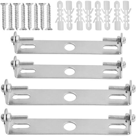 QORVA-4 Pièces Support de Fixation Plafonnier 90mm/105mm Luminaires Support de Plaque de Plafond Plaques de Lampe de Plafond pour Plafonnier de Bureau à Domicile