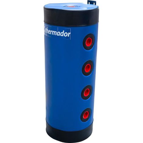 Thermador – Bouteille de mélange murale 12l – 4 piquages – Isolation Skai – Puissance thermique 28W – Installation compacte pour chauffage et climatisation