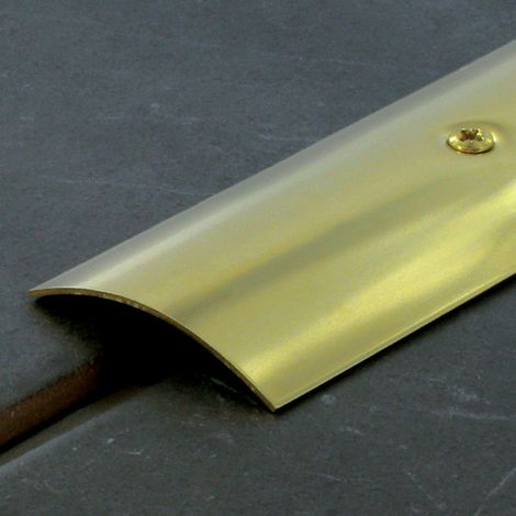 Seuil plat DINAC 50 x 2700 mm laiton poli pré-percé
