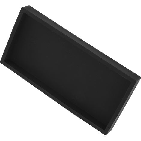 Plateau de rangement en Silicone, Gel de silice, plaque de tri de cuisine, organisateur de cosmétiques pour salle de bain, coiffeuse, noir, petite taille. (1/5)