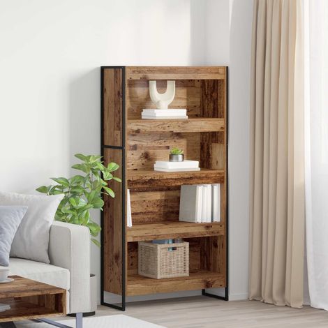 Bücherregal 2 pcs Altholz 80 x 30 x 155 cm Holzwerkstoff (1/5)