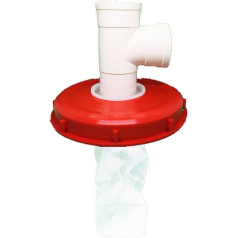 Couvercle de Réservoir IBC avec Filtre en Nylon Lavable pour Réservoir d'eau de Pluie IBC 1000 litres,Filtre À Couvercle IBC Accessoires de Réservoir IBC,Filtre à Eau de Pluie en Nylon (té vertical de (1/5)