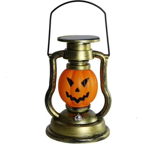 Lanterne solaire portable d'Halloween, lanterne solaire d'extérieur, décoration d'Halloween, jolies décorations de table pour les fêtes (1/4)