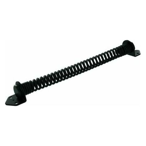 Ferme-porte automatique à ressort, acier, laqué noir (1/4)