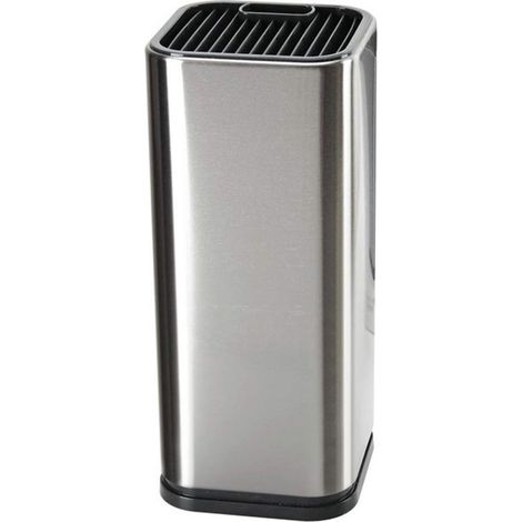 Juego de cuchillos universal,Soporte de acero inoxidable para hojas con ranuras para tijeras y afilador (1/5)