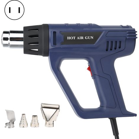 Pistolet à air chaud industriel avec poignée, tube thermorétractable, température réglable L-987A, fiche US 110V (1/5)