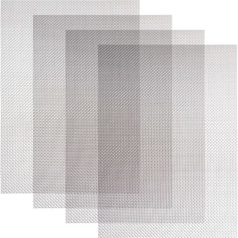 Grille Métallique Maille Grillage Anti Rongeur Grille Métallique Anti Insecte en Acier Inoxydable 20 Mailles 150 x 210 mm Pour Ventilation Filtration 4 Pièces (1/5)