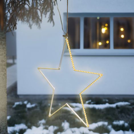esotec Solar LED Weihnachtsstern Ø40cm Weihnachtsdeko outdoor 103414