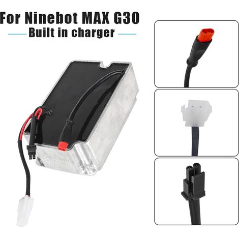 Ersatznetzteil für Ninebot Max G30 Elektroroller-Adapter, 42V 2A, eingebautes Ladegerät.
