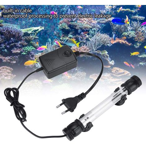SJLERST Tauchbarer UV-Licht-Sterilisator, wasserdicht, saubere Grünalgenlampe für Aquarien (11 W) (1/5)