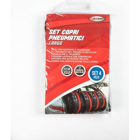 Set 4 pezzi Copri Pneumatici Large per auto