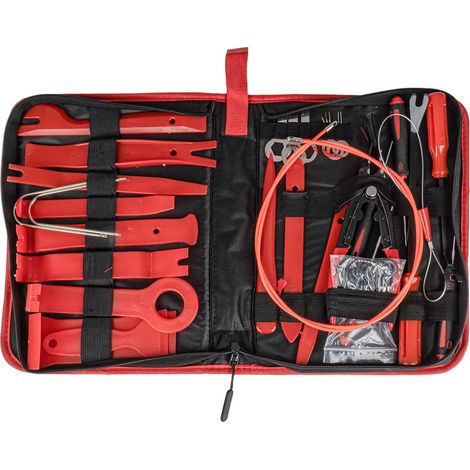 Extractores de radio, tapicería y clips, juego grande con bolsa, 40 piezas. amio-04747 (1/5)