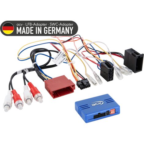 Adaptador de volante RCA para Audi A3/A3/A4/A6/TT ISO/Mini ISO Amp