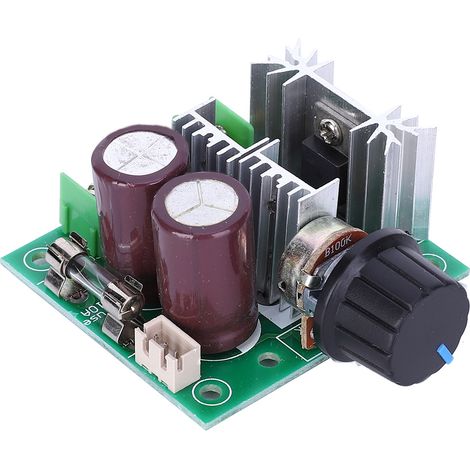 PWM-Regler für stufenlose Drehzahlregelung, hocheffizienter Drehzahlregler für Gleichstrommotoren, 12–40 V, 10 A (1/5)