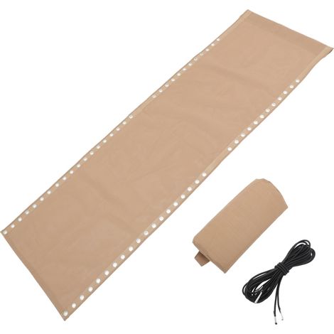 Tissu de Chaise Longue de Plage 1 Set Khaki en Tissu (1/5)