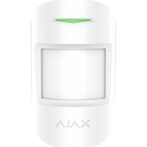 Ajax – Détecteur de mouvement sans fil PIR bi-directionnel – Immunité animaux jusqu'à 20kg – Portée 12m – Alimentation piles CR123A