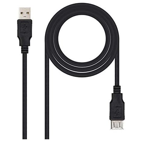 Usb 2.0 A Stecker zu Buchse Verlängerungskabel 1m 10.01.0202-bk (1/5)