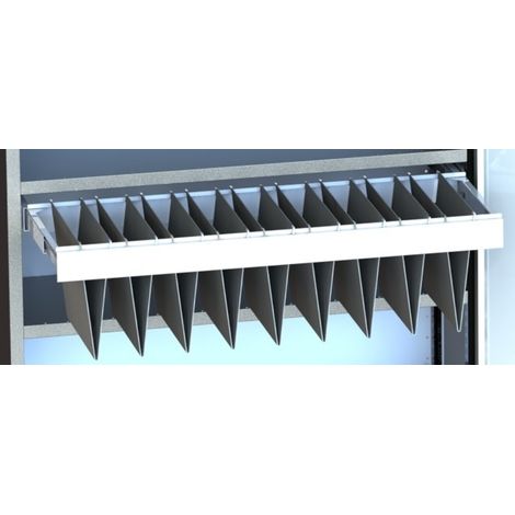 PROVOST - Supports dossiers suspendus télescopiques métalliques - Lot de 4 - Longueur 1200 mm (1/3)