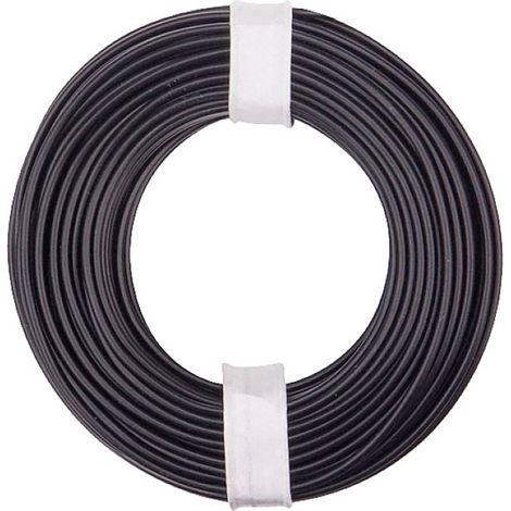 150-011 Fil de câblage 1 x 0.50 mm² noir 10 m S635602