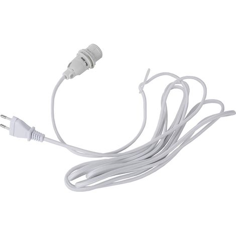 Best Season Kunststoffkabel weiss, mit Fassung E14 (1/2)