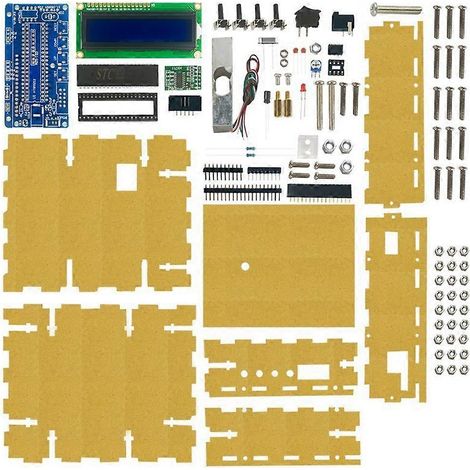 Kit de balance électronique à microcontrôleur à monter soi-même avec supportcapteur de forcecircuitpièces pour expériences et auto-évaluation (1/5)