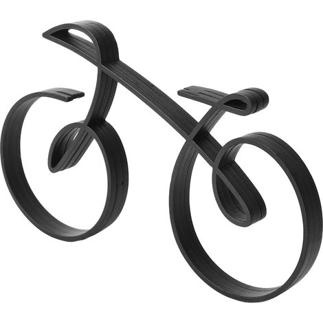 Minimalistische Fahrradskulptur aus Draht, elegante Rahmendekoration für Radsportbegeisterte (1/5)