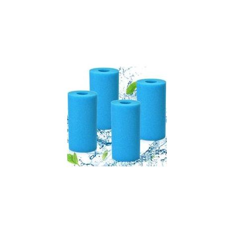 Lot de 4 Éponge Filtrante, Filtre en Mousse pour Spa, Filtre de Piscine en Mousse, Cartouche de Filtre en Mousse, Réutilisables et Lavable, pour Spa, Piscine (1/5)