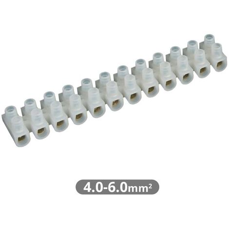 Pack 10 Regletas de Conexión 6 mm Natural GSC 001000103