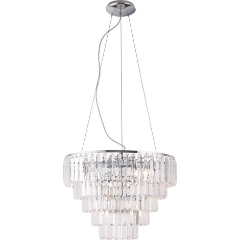 Lampadario glamour cromato cristallo Ø60 15xG9 MONACOP Maxlight (1/3)