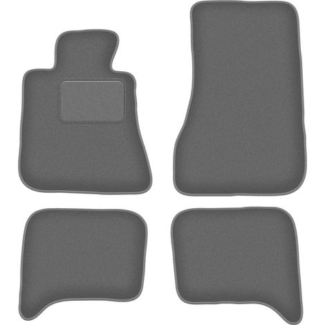 Tappetini per auto in velluto color grafite per: BMW Serie 5 E28 berlina (1980-1990) (1/5)