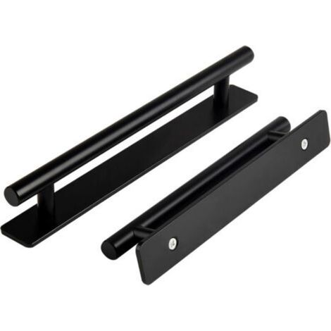 2er Pack Selbstklebende Möbelgriffe, 150mm Schiebetürgriffe Selbstklebende Möbelgriffe für Schublade Möbel Küche Home Decorating，schwarz