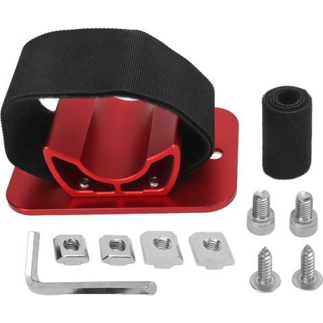 Support de roue arrière de vélo de toit pour voiture Alliage d'aluminium résistant à l'usure Support de roue arrière de vélo de toit pour voiture Coupé Hatchback Rouge (1/5)