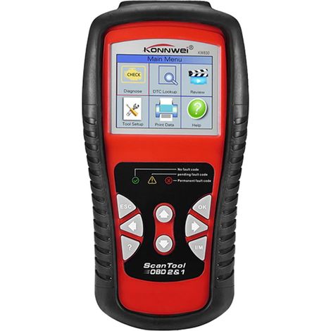 Scanner diagnostico CAN OBD codici guasti veicolo auto diagnostica KW830 (1/4)