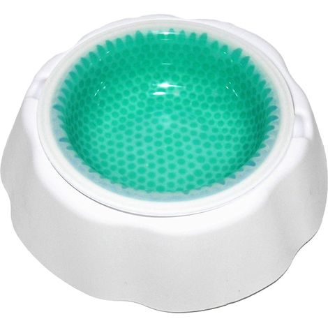 1 Gamelle refroidissante, maintien froid 8h, plastique perles gelées, chien chat été (1/5)
