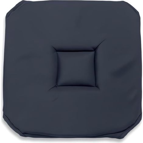 cuscino per sedia, tessuto Gobelin, poliestere blu navy, 40x40x3 cm, per sala da pranzo