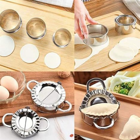 Ensemble de 6 Moules à raviolis, Acier inoxydable, Manuel, Lave-vaisselle, Cuisine maison (1/4)