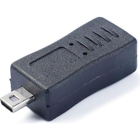 Adaptateur mini USB femelle vers mini USB 8 broches mâle pour le chargement et le transfert de données des appareils photo