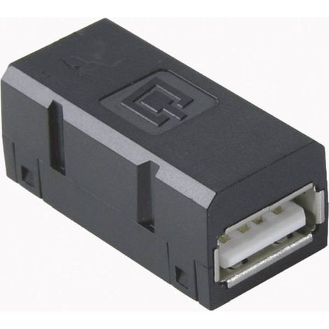 Prolongateur femelle USB 2.0 femelle USB type A vers femelle USB type A noir Metz Connect 1401U00812 (1/2)