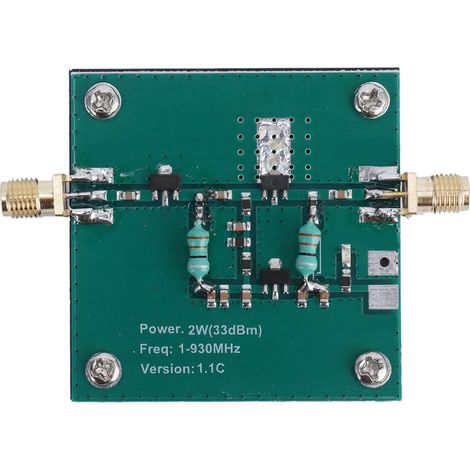 Amplificateur RF large bande, module basse consommation, connecteur SMA femelle standard, 1-930 MHz, 2,0 W (1/5)